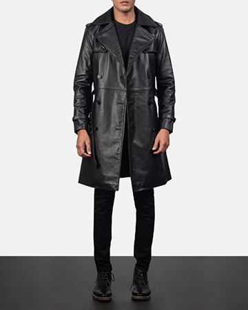 Duster coat 2025 mens leather